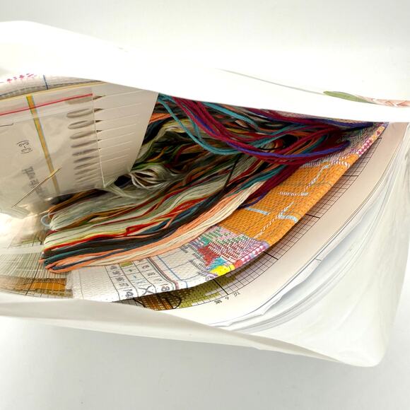 The Last Supper Cross Stitch Kit Jesus Disciples Pre Printed Stamped Fabric 14ct - Picture 4 of 4